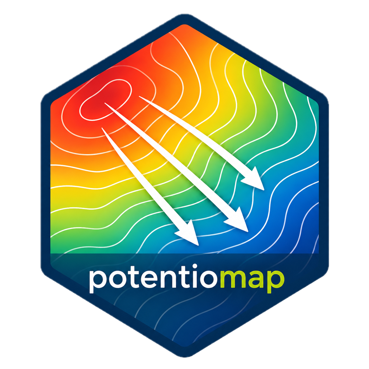 potentiomap hexagon logo